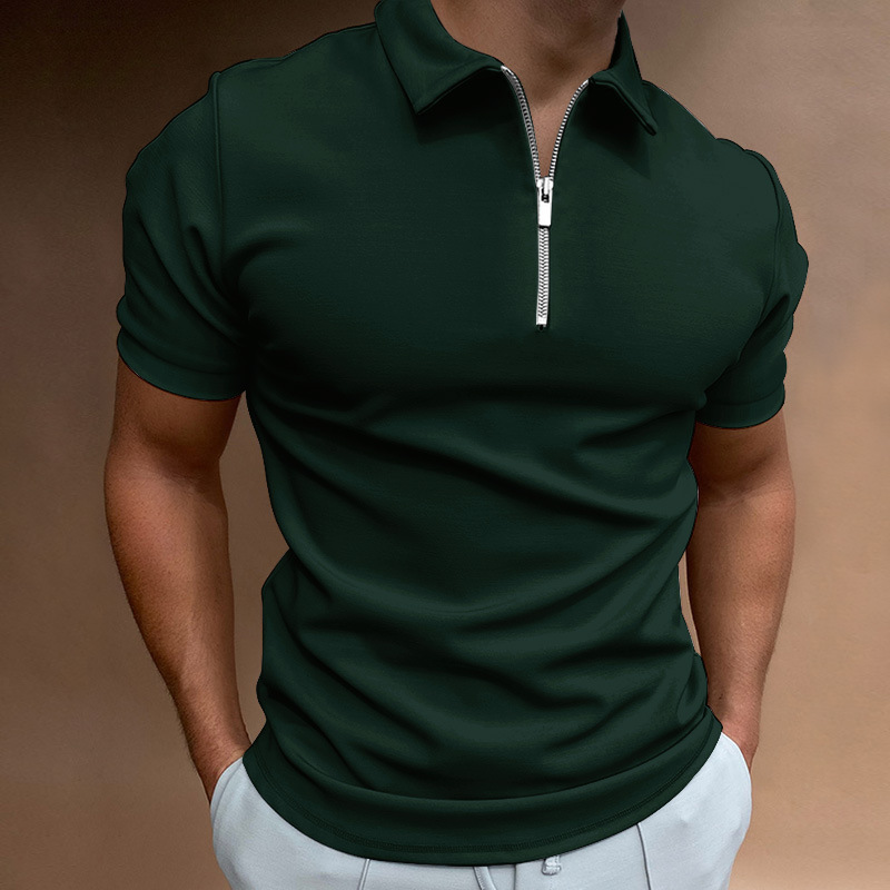 Summer Men's Quarter Zip Short - Mens Fashion Quarter Zip avaliação e preço