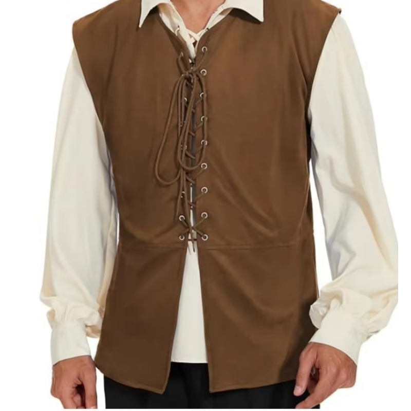 Medieval Renaissance Pirate Go - Mens Fashion Vest avaliação e preço