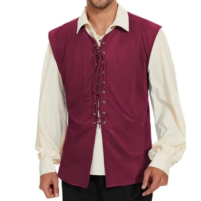 Medieval Renaissance Pirate Go - Mens Fashion Vest avaliação e preço