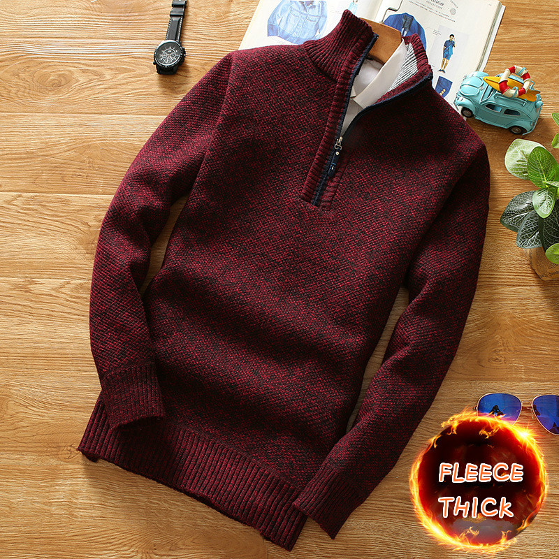 Men's Half-Zip Turtleneck Swea - Turtleneck Sweater Men avaliação e preço