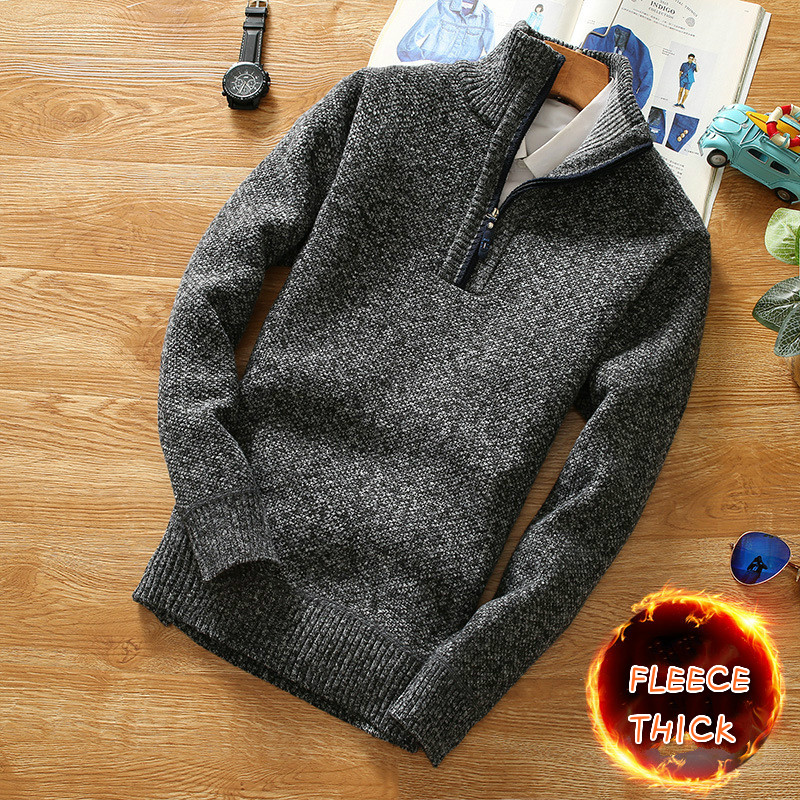 Men's Half-Zip Turtleneck Swea - Turtleneck Sweater Men avaliação e preço