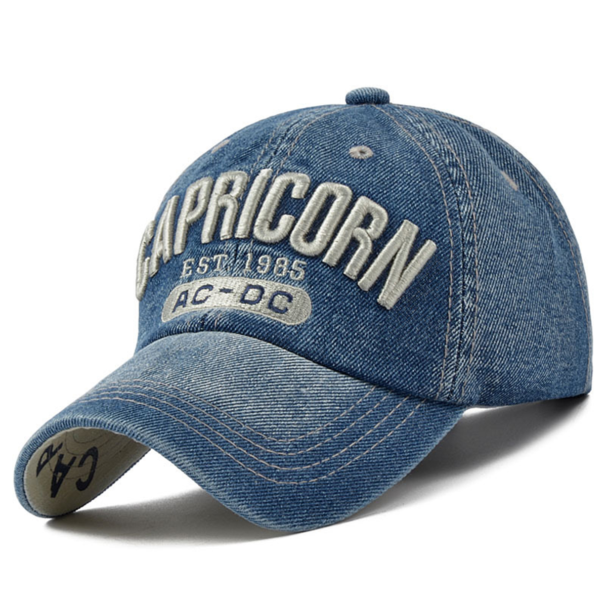 Unisex CAPRICORN Letter Embroi - Trucker Hat Cap avaliação e preço