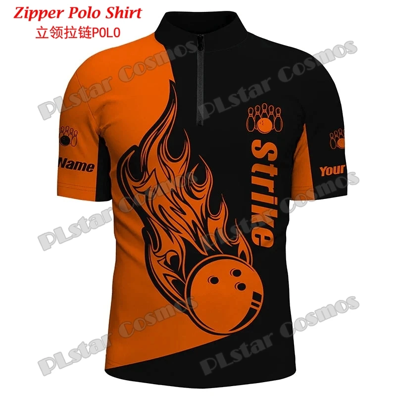 Personalized Bowling Team 3D A - Mens Fashion Quarter Zip avaliação e preço