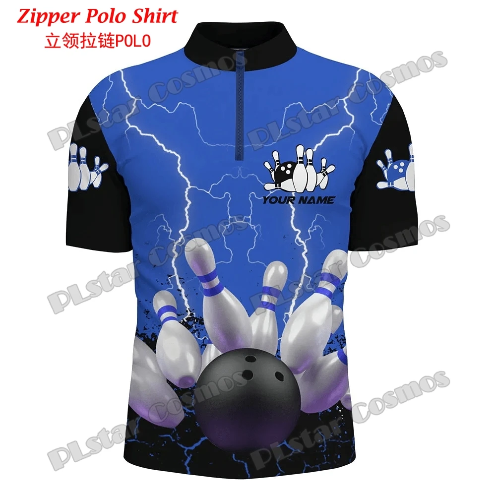 Personalized Bowling Team 3D A - Mens Fashion Quarter Zip avaliação e preço