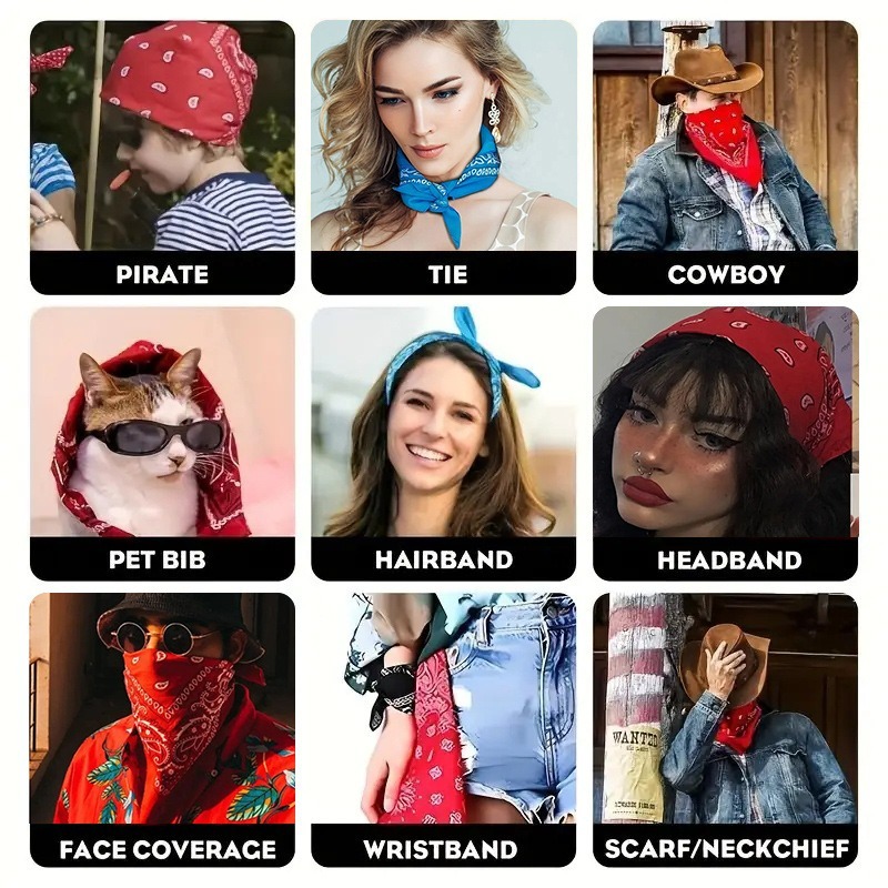 Unisex Men Women Bandana Hairb - Men'S Fashion Head Scarf avaliação e preço