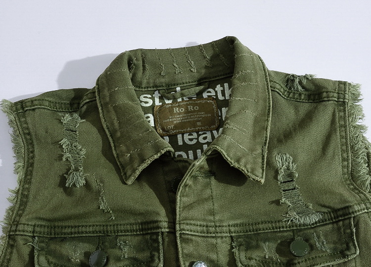 New Fashion Men Green Casual R - Men'S Fashion Vest With Jeans avaliação e preço