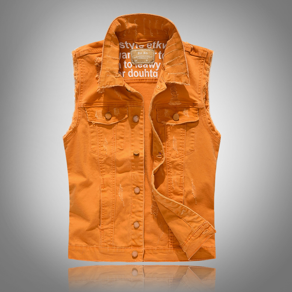 New Fashion Men Green Casual R - Men'S Fashion Vest With Jeans avaliação e preço