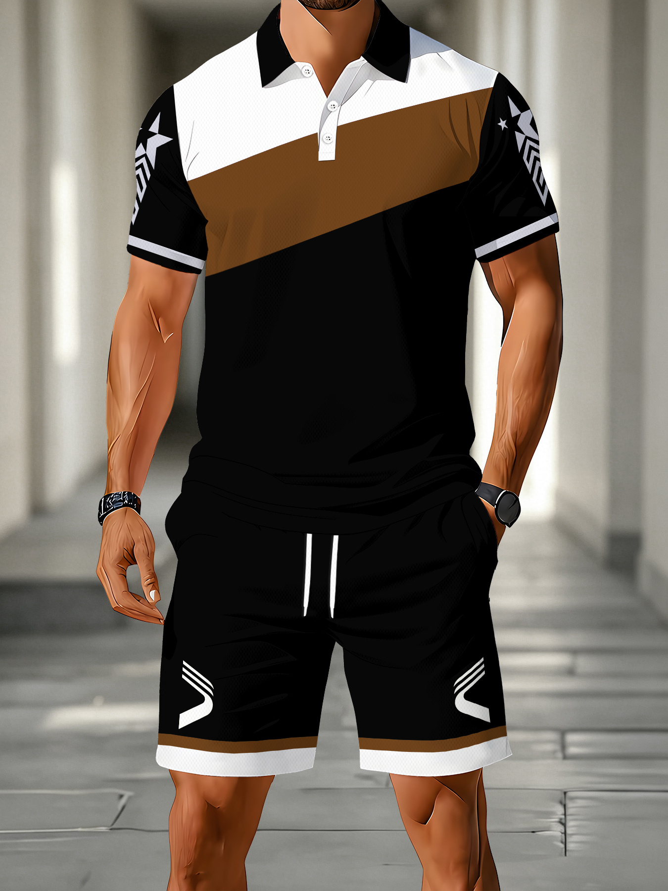 2026 Summer Men's Polo Set - 3 - Men'S Fashion Polo avaliação e preço