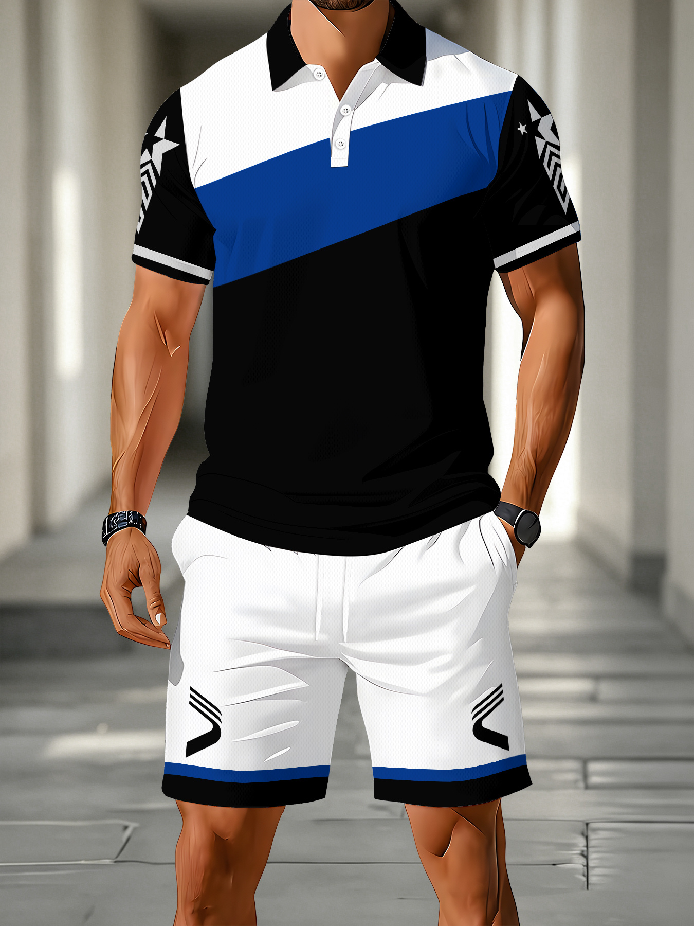 2026 Summer Men's Polo Set - 3 - Men'S Fashion Polo avaliação e preço