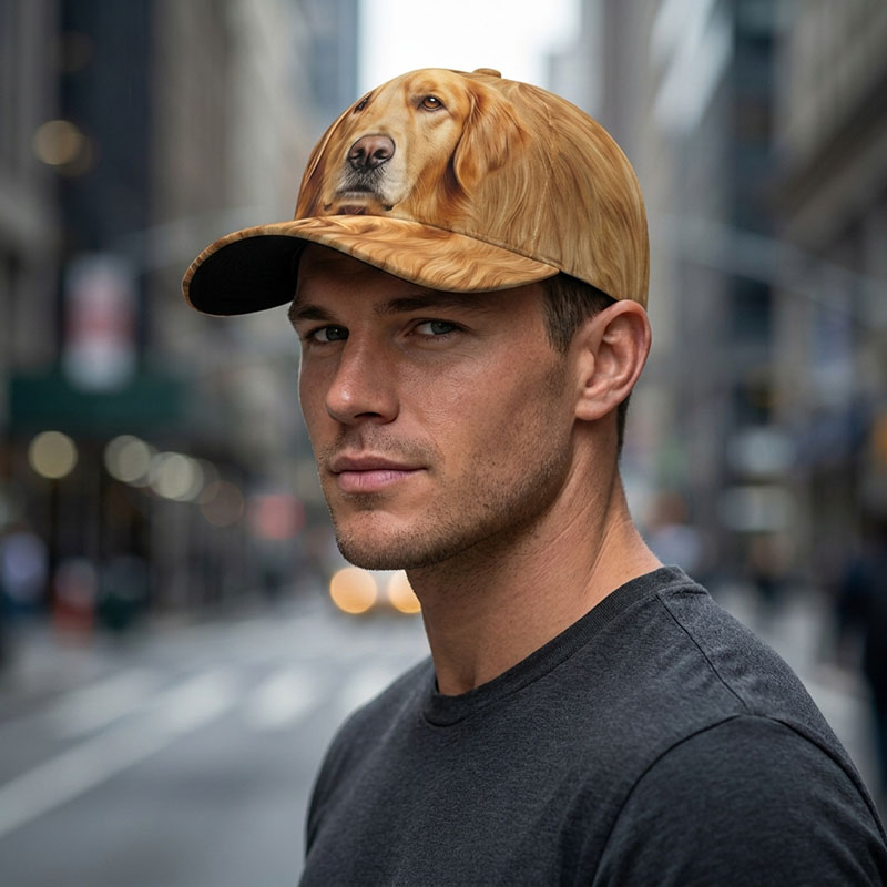 Golden Retriever Dog Baseball  - Trucker Hat Cap avaliação e preço