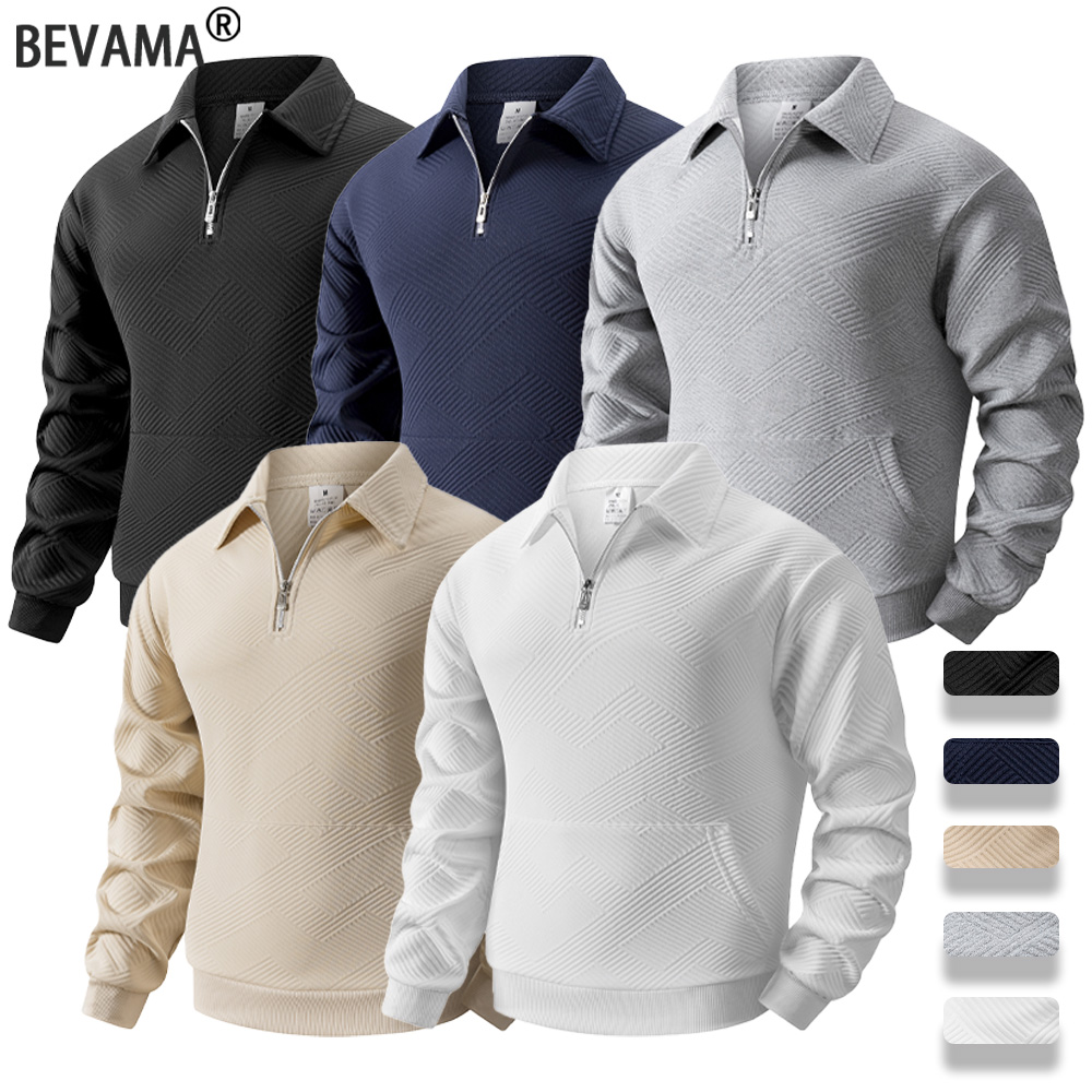 Autumn Men's Casual Sweatshirt - Turtleneck Sweater Men avaliação e preço