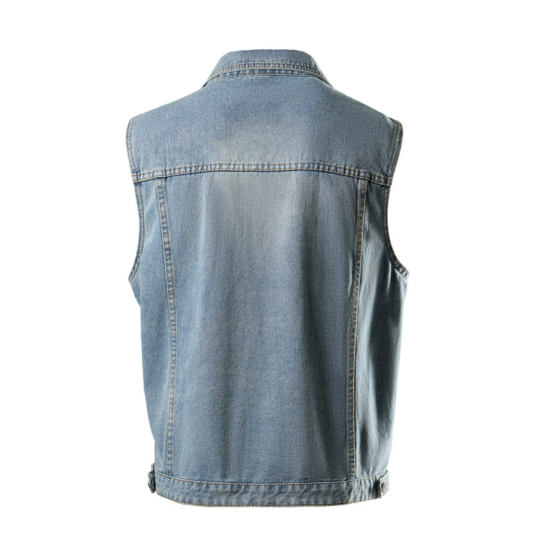 Spring Summer Men's Denim Vest - Men'S Fashion Vest With Jeans avaliação e preço