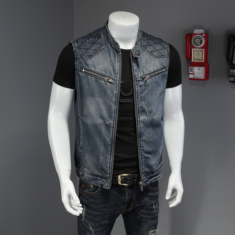 2026 Mens Denim Vests Vintage  - Men'S Fashion Vest With Jeans avaliação e preço