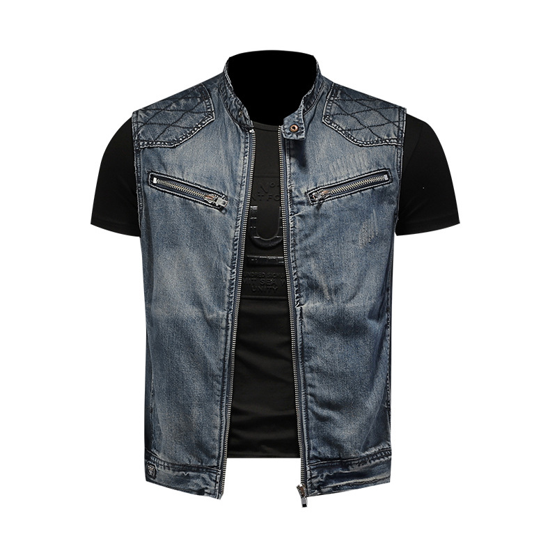 2026 Mens Denim Vests Vintage  - Men'S Fashion Vest With Jeans avaliação e preço