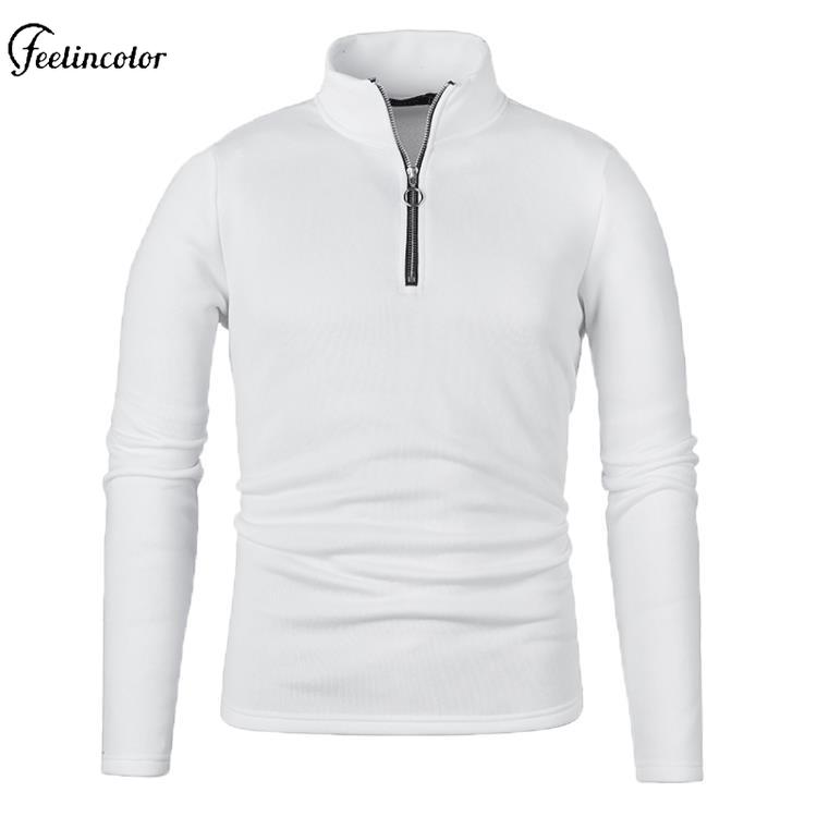 Men Heathered Gray Quarter Zip - Mens Fashion Quarter Zip avaliação e preço